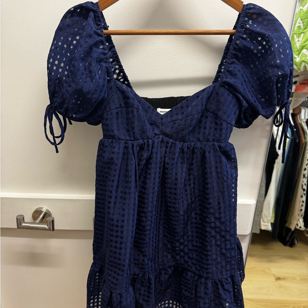 Elegant Navy Blue Women's Top